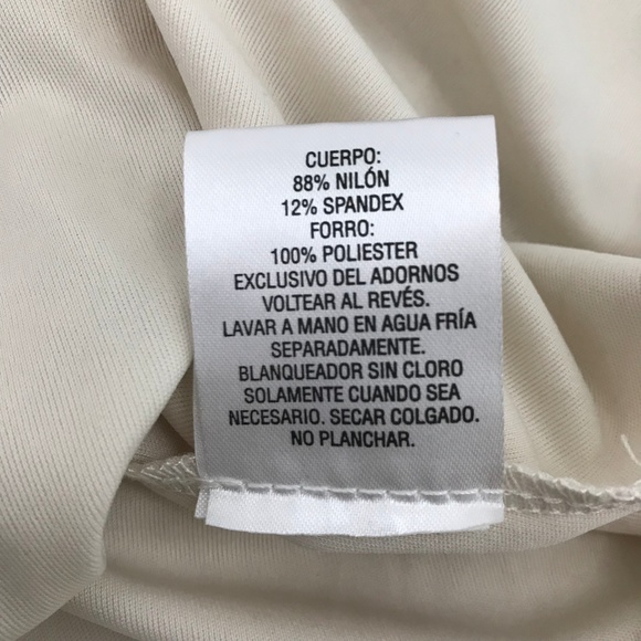 Maison Jules Lace and Gold White Dress M - Picture 7 of 8